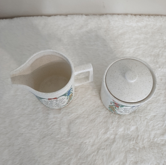 Cream And Sugar Holders Grace Before Meals Pray Small Set "3" & "4" - Picture 4 of 5